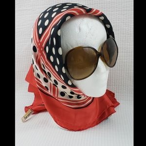 Vintage 100% Pure Silk 70s 80s ECHO Fashion scarf